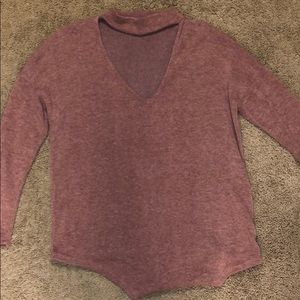 Pink long sleeve top